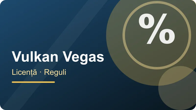Vulkan Vegas – Operatorul și licența Vulkan Vegas Operatorul și licența Vulkan Vegas – ilustrație pentru secțiunea Vulkan Vegas